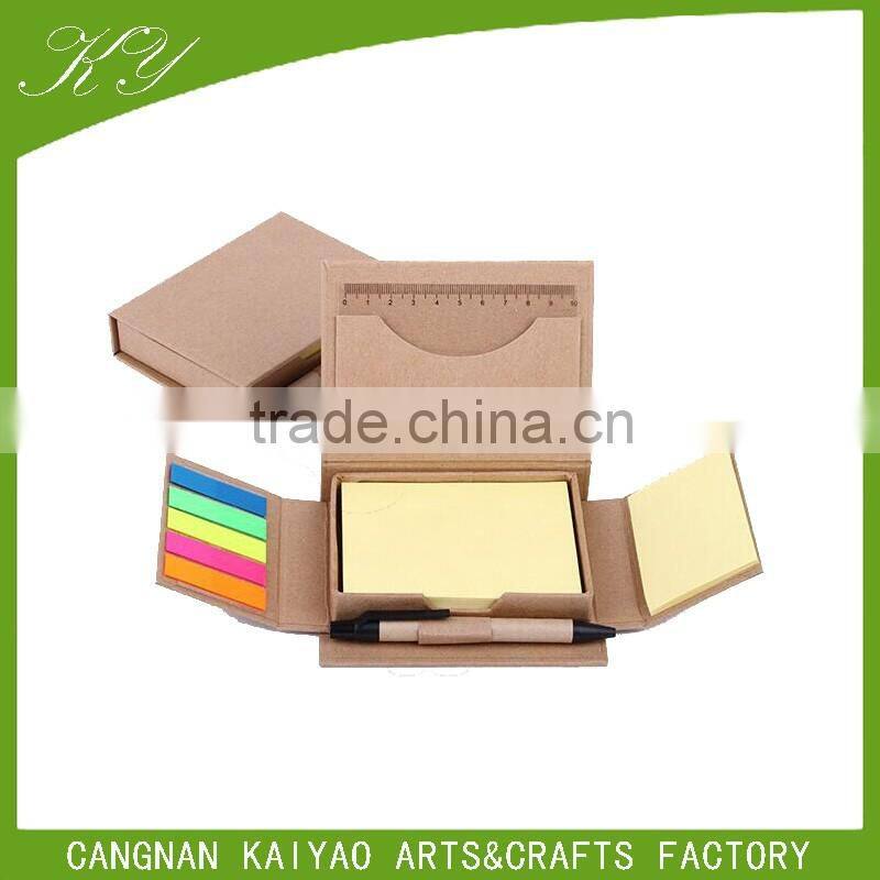 luxury pen case novelty pen holder calendar in sticky memo box for promotion gifts