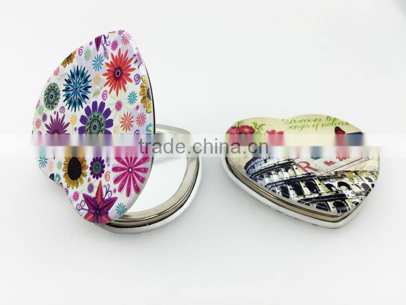Hot sale customized design metal cosmetic mirror