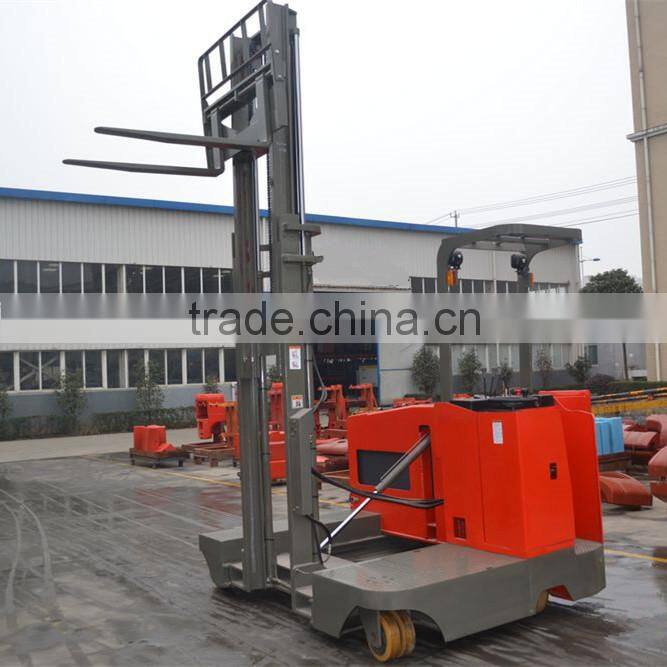 1500kg ecomomic narrow aisle forklift side loading truck for sale