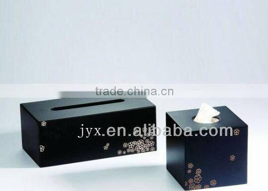 3 lattice drawer red acrylic tissue box