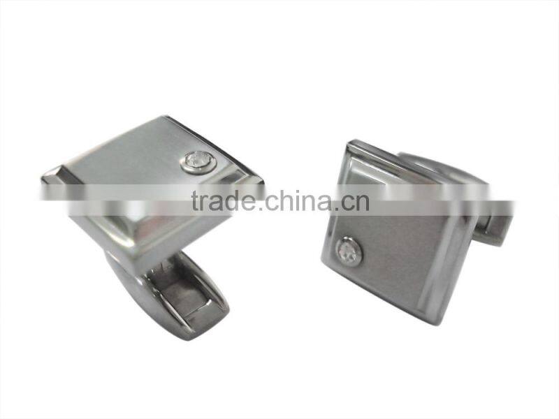 semi-precious stone titanium cuff links