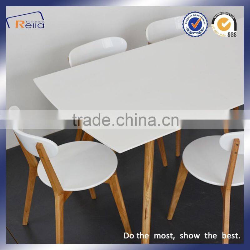 Good Quality White Solid Wood Dining Chair