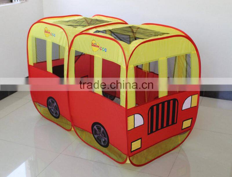 Red Bus model Game Tent Pop up Kids Bus Tent