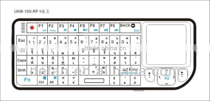 Air Fly Mouse Qwerty Keyboard with IR Remote for Pc Google Android Tv Box