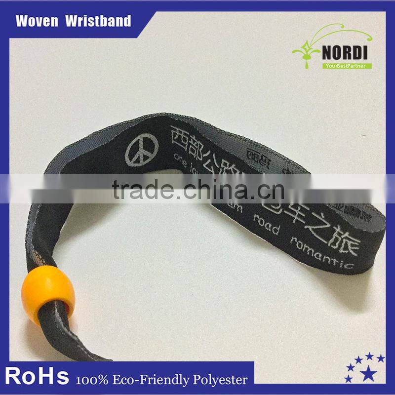 Single time using custom Festival Woven Fabric Wristband for Event/Bracelet/Wristband strap
