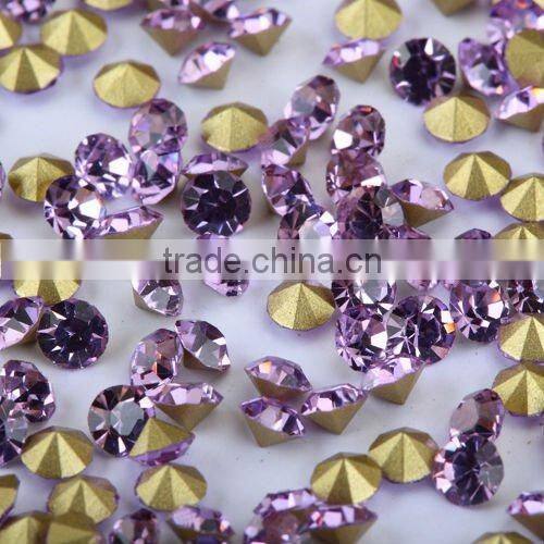 Fashion point back rhinestone point back glass