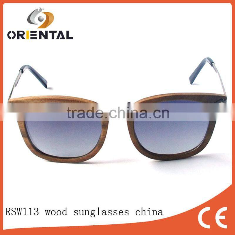 wooden+metal frame wood sunglasses china