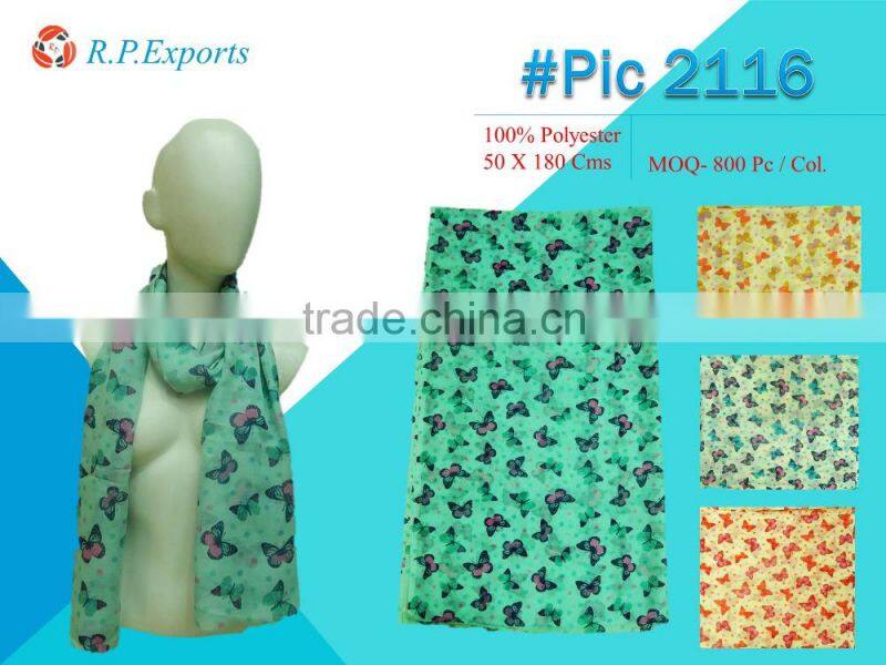 NEW fancy 100% printed polyester scarfs