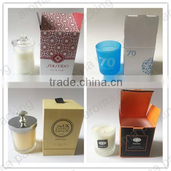 high quality cardbaord packing box for scent candle with customer logo