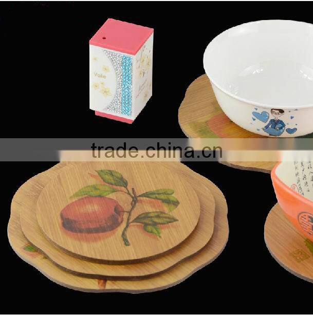 Hot Sale Bamboo Table Mat with Chinese History Pattern