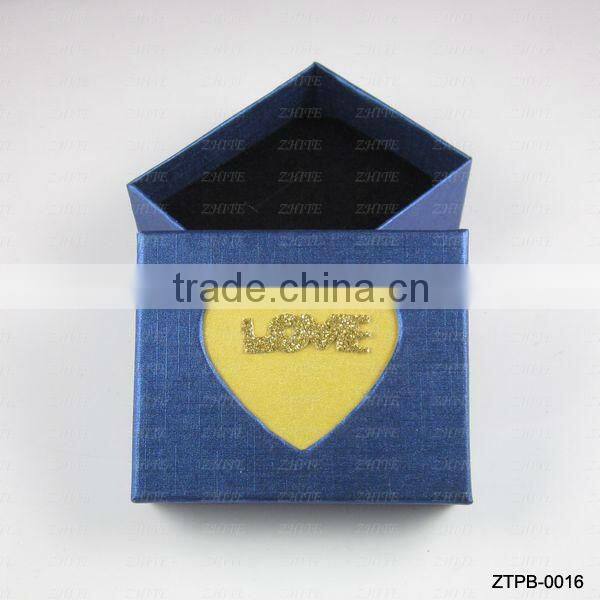 Silver Love Heart Jewlery Box For Gift Wholesale ZTPB-0013