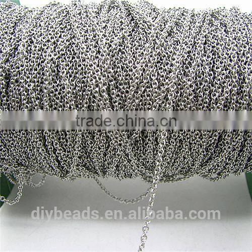 1.5mm stainless steel rolo new neck chain designs
