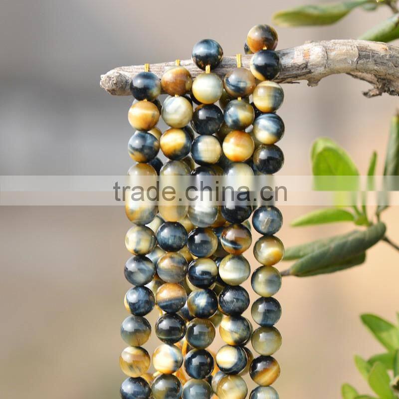 6mm 8mm 10mm 12mm 14mm 16mm natural semi precious gemstone strand tiger eye gemstone
