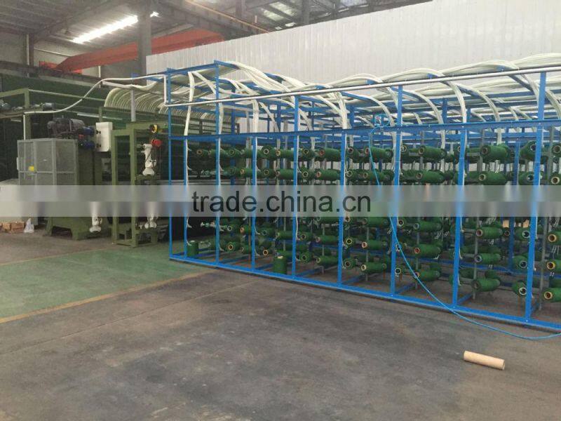 35mm interlocking artificial grass tile for playground