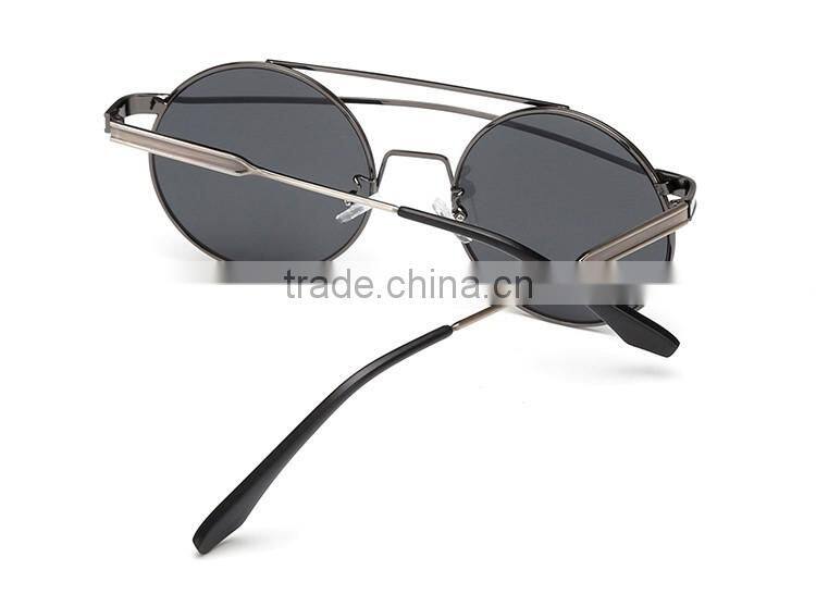 good price and high quality alloy frame round fashion sunglasses for woman