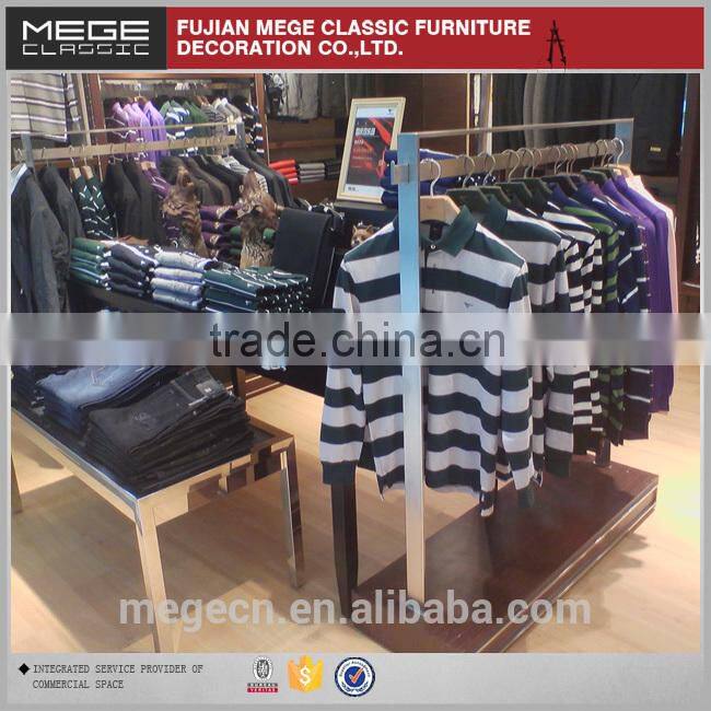2015 New Design Retail Clothes Shop Metal Display Rack