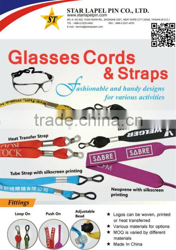 Promotion Custom Sport Style Adjustable Print Neoprene Sunglasses String