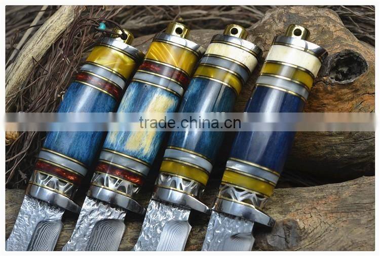 sharp blade engraved hunting knife camping knife