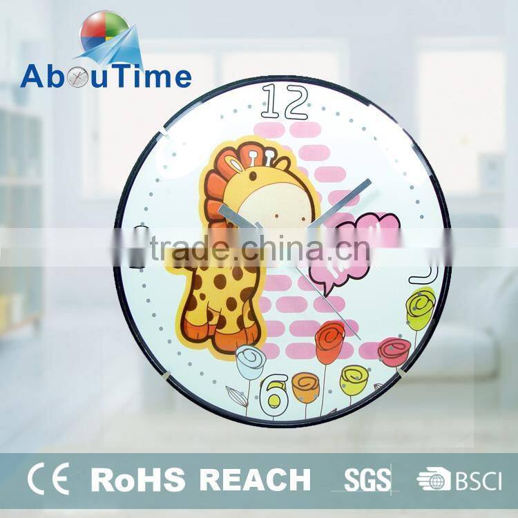 2015 home decor round digital wall clock for bedroom