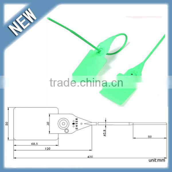 Big Flag Barcoded I Indicative Injection Plastic Locking Seals DP-420RL