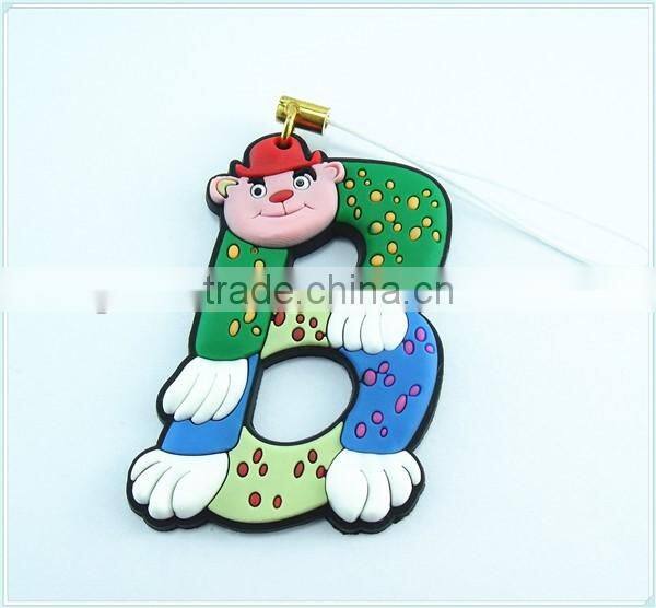 custom shape letter keyring