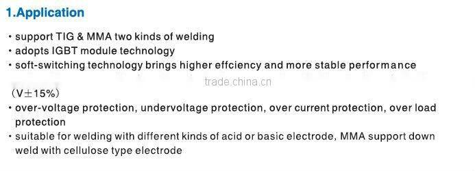 Inverter Automative Control DC types of welding machine TIG-500* for sale (CCC & CE )