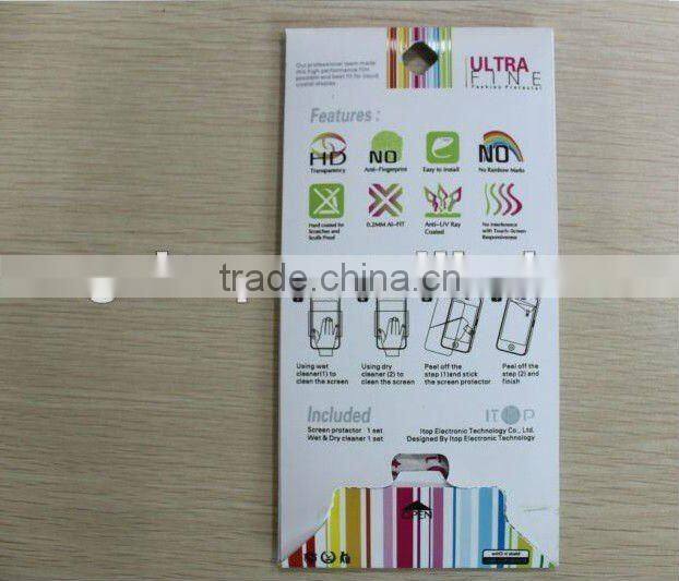 Newest Japanese high clear crystal screen protector for huawei Ascend D1 /Quad U9510