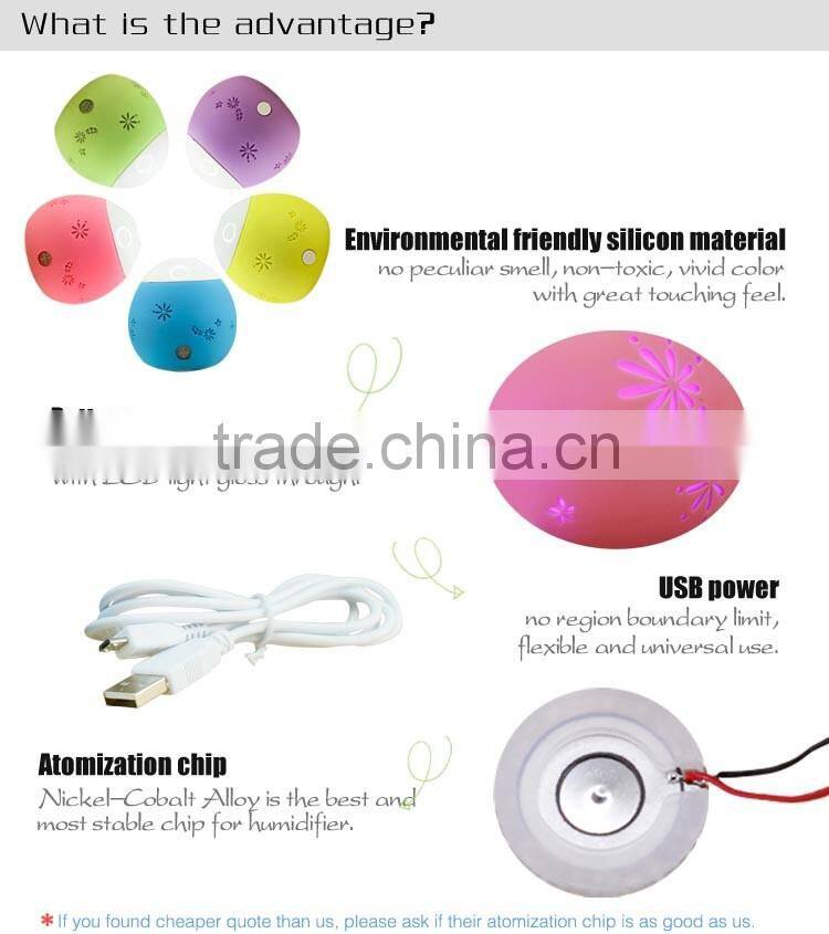 Novelty cool mist vapor portable office humidifier