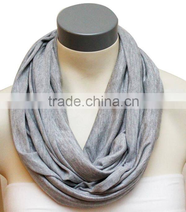 China made rayon spandex jersey light purple multi functional nursing scarf cover