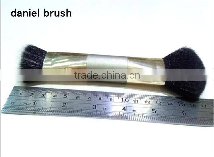 Double Head Cosmetic Contour Face Blush Powder Foundation Makeup Brush Two Ends