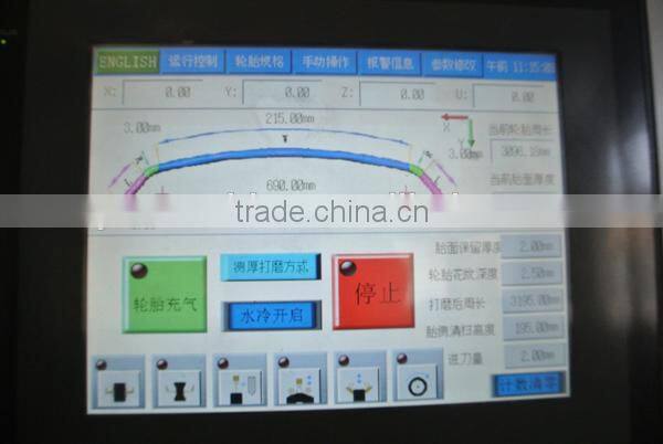 Tire buffing machine