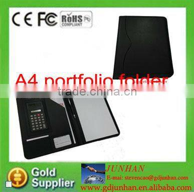 soft leather personnel file folders / a5 size leather conference folder / customized conference folders
