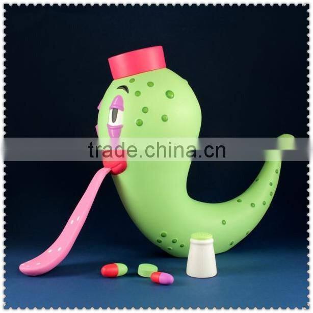 art design funny snake tongue vinyl toys/oem make children animals plastic vinyl toys/custom cartoon vinyl toys Shenzhen factory