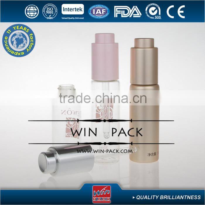 7ml 8ml 10ml 15ml shiny gold glass dropper bottles