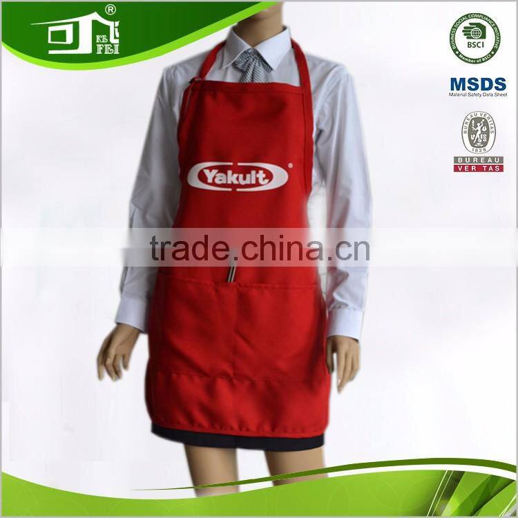 Trade Assurance Polyester and Cotton Promotional Aprons with Pockets