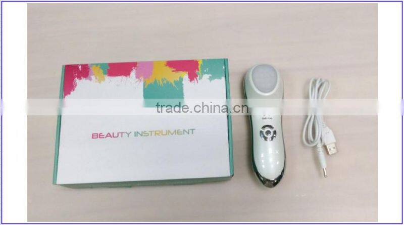 travel use Vibration +Photo LED therapy beauty device acne treatment led light therapy facial device beauty device