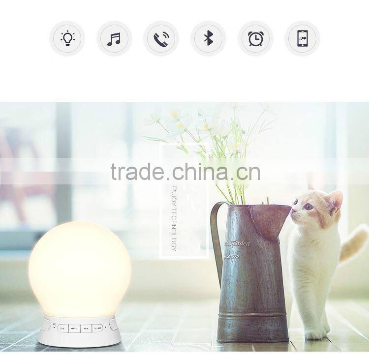 Sunrise Wake Up Light APP Play music Alarm Clock With FM Radio and Nature sound