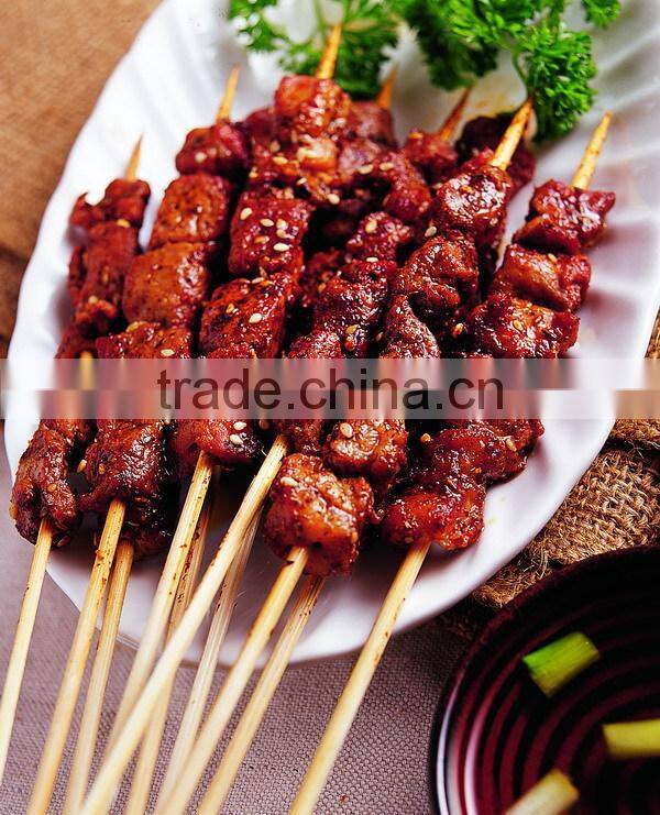 china supplier stocked bbq meat wooden skewers