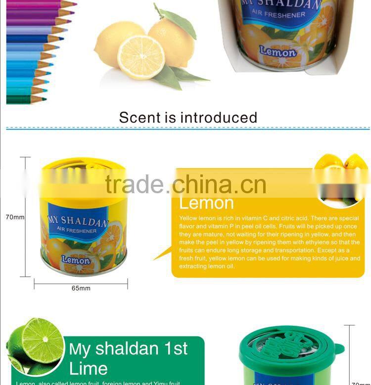 2015 Scented gel car air freshner for car