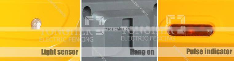 Panel built-in solar farm electric fence energizer