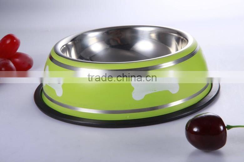 Factory bulk non-slip pet bowl feeder metal pet feeders