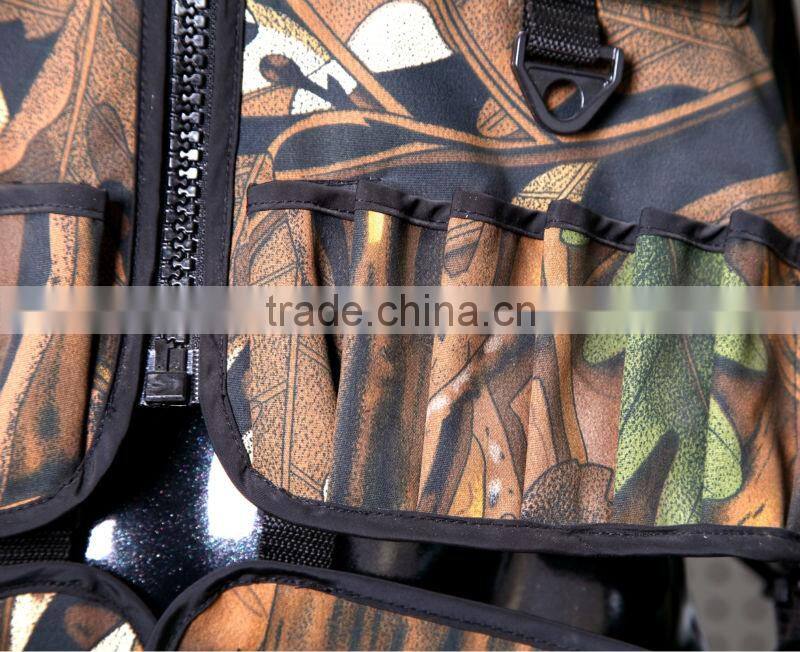 2016 The most popular fashion design camo combat tactical safari hunting vests