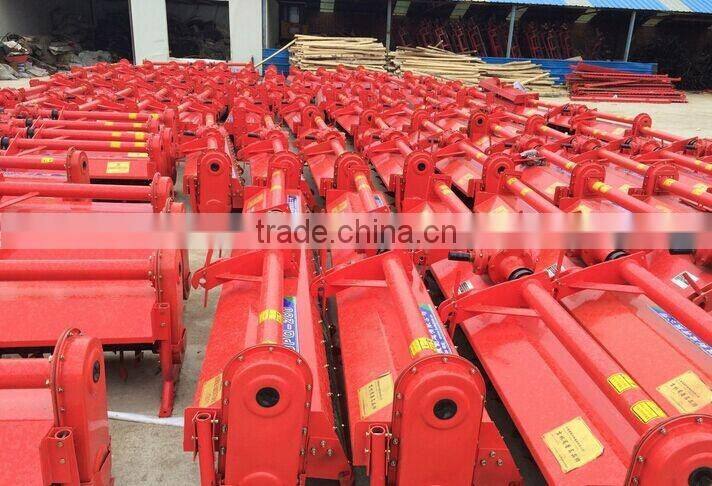 Farm tractor rice and wheat gear & chain drive rotary tiller