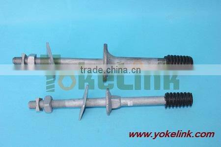 Long shank steel pin for wood crossarm J203z 204Z J206Z J207Z J211Z