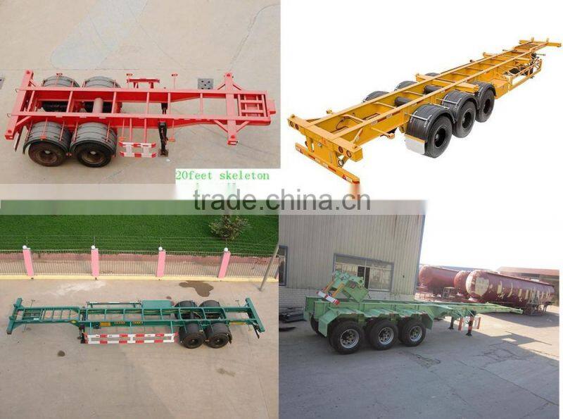 40' container skeleton semi trailer