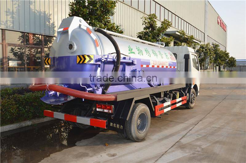 Dongfeng 5cbm vacuum sewage suction truck for sale