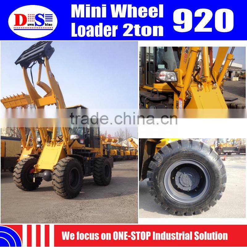 Low Price ZLY920 Weifang Wheel Loader Mini Loader 2 ton - Chinese Wheel Loader for Sale