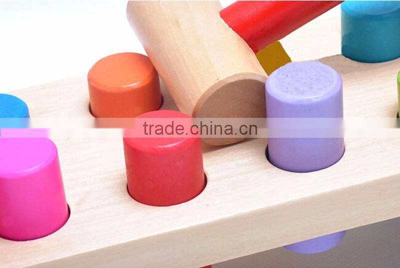 Factory OEM custom kids knocking game USA educational wooden toy