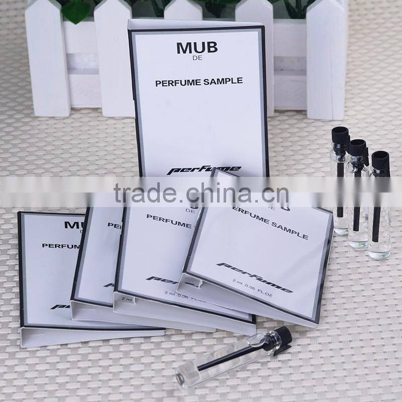 MUB-2ml DIY Perfume Test Sample With Packaging Card For Female