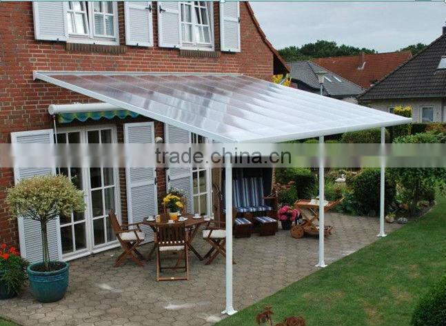 European style outrigger system aluminium rain awning